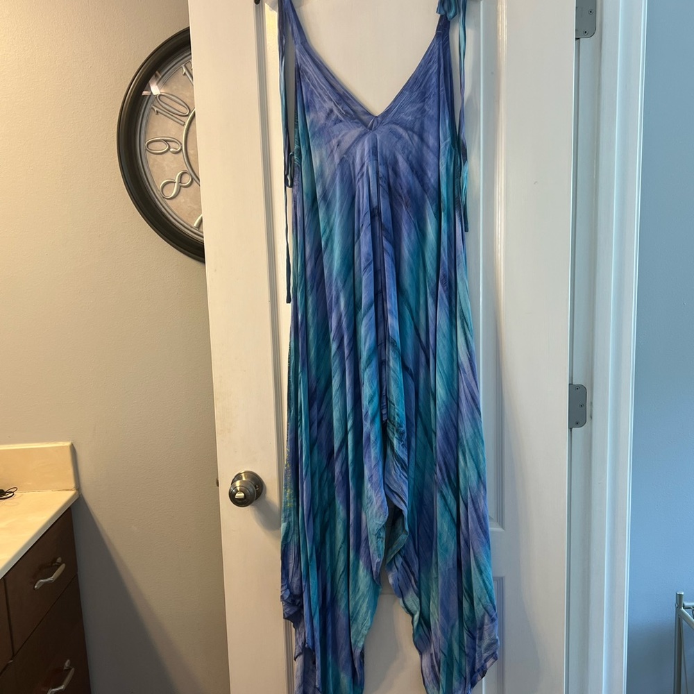 Sacred Threads Jump Suit 100% Rayon, Boho Hippie … - image 7